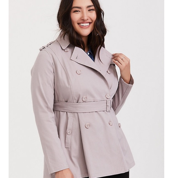 torrid Jackets & Blazers - TORRID lilac purple twill trench coat!
